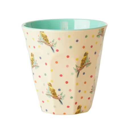 Melamine beker Budgie Dots