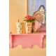 Rice Melamine Tall Budgie Dots