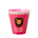 Rice beker Lion Pink