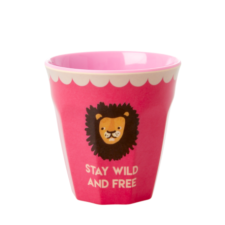 Rice beker Lion Pink