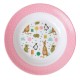 Rice Plate Kids Bowl Party Animals Pink