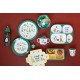 Rice Mel. Plate Party Animals Green