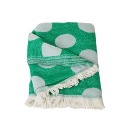 Rice Blanket Dots Mint Green