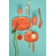 Rice Melamine Cup Fall Coral