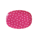 Rice bord ovaal Dots Fuchsia
