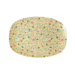 Rice bord ovaal Butterfly Creme