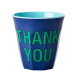 Rice beker Blue Thank You