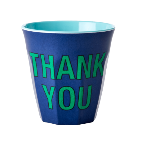 Rice beker Blue Thank You