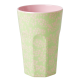 Rice Tall Pink Flower Field Print