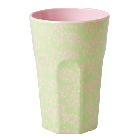 Rice Tall Pink Flower Field Print