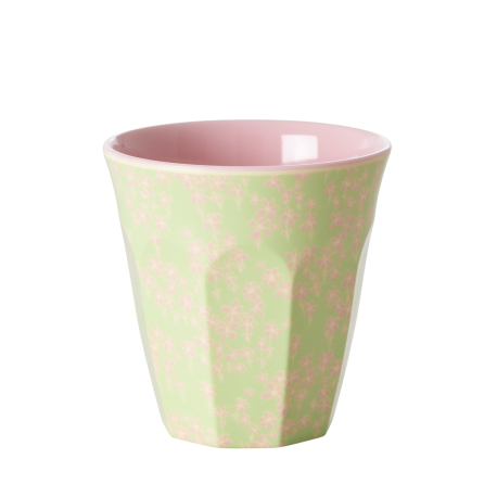 Rice Beker Pink Flower Field