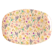 Rice Oval Plate Wild Flower