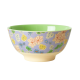 Rice Bowl Painted Flowers