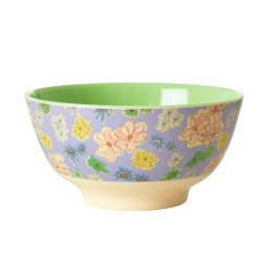 Rice Bowl Painted Flowers
