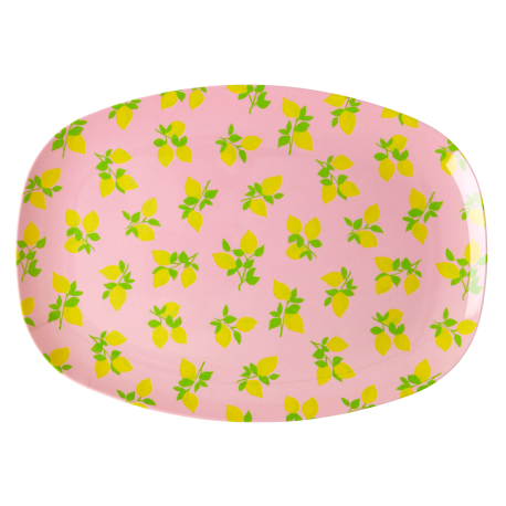 Rice Oval Plate Lemon