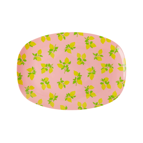 Rice Small Oval Plate Lemon