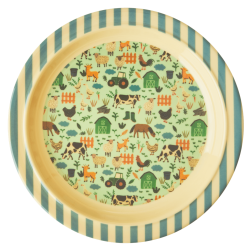 Rice Lunchbord Farm Blue