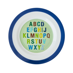 Rice bord Alfabet donkerblauw