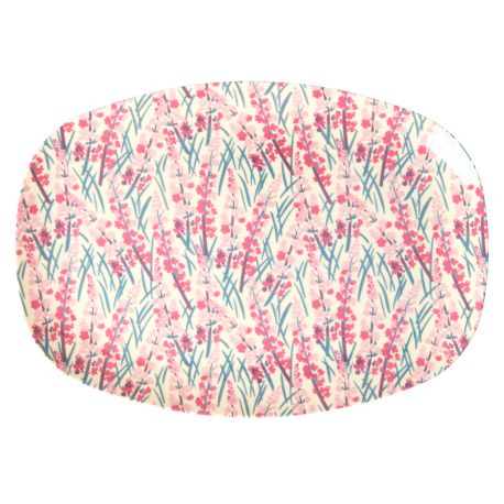 Rice Oval Plate Flowerfield