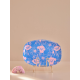 Rice Oval Plate Poppies Love