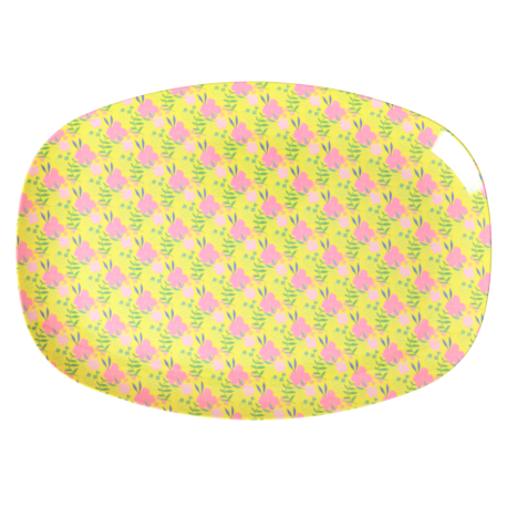 Rice Oval Plate Sunny Days