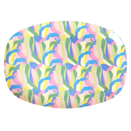 Rice Oval Plate Jungle Fever