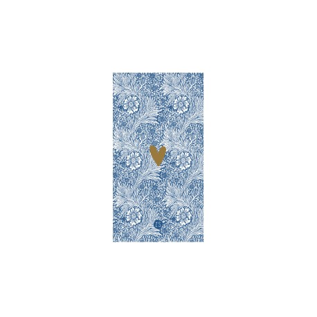 Zusss servetten bloemenprint blauw