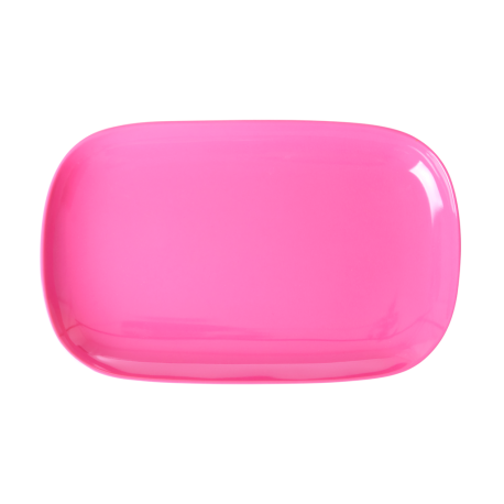 Rice Medium Plate uni fuchsia