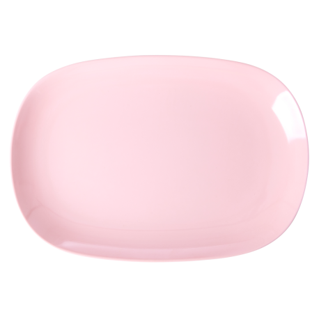 Rice Large Plate uni pink