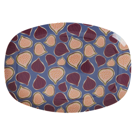 Rice Oval Plate Figs in Love