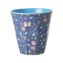 Rice beker Navy Blue Butterfly