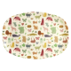 Rice Oval Plate Sweet Jungle