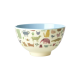 Rice Small Bowl Sweet Jungle Blue