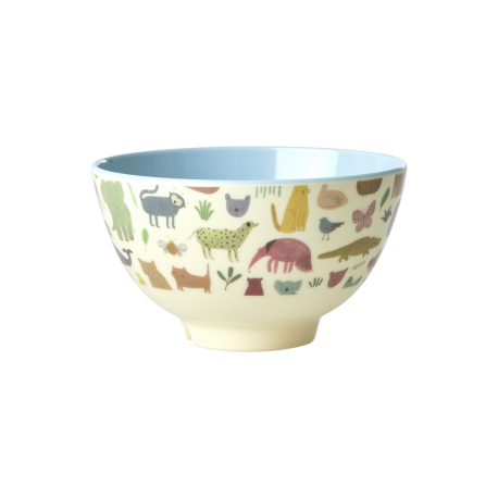 Rice Small Bowl Sweet Jungle Blue