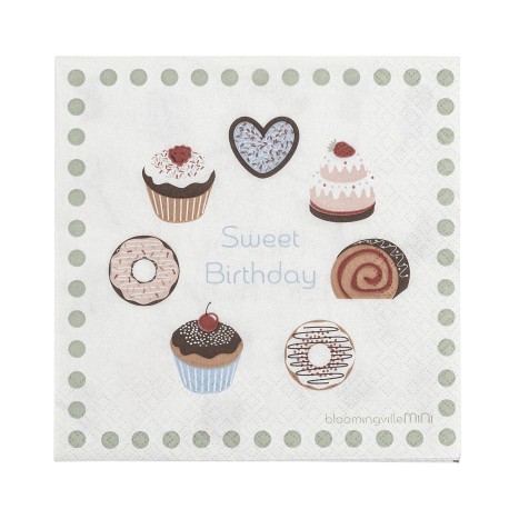 Servetten Sweet Birthday