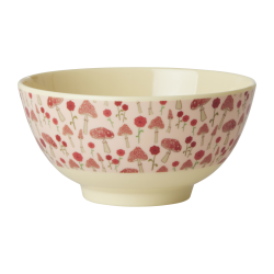 Rice Bowl Happy Forest Red