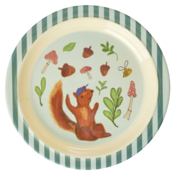 Rice Plate Happy Forest Green