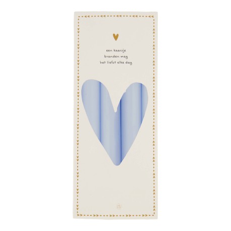 Rustieke kaarsen Zusss lichtblauw
