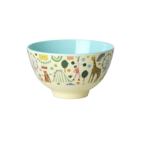 Rice Small Bowl Fun Fair Mint