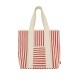 Zusss gestreepte tas rood wit