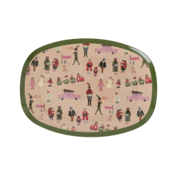 Rice Small Oval Plate Holiday