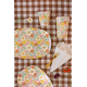 Rice Oval Plate Flower Power