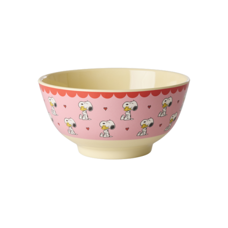Rice Bowl Pink Snoopy Peanuts