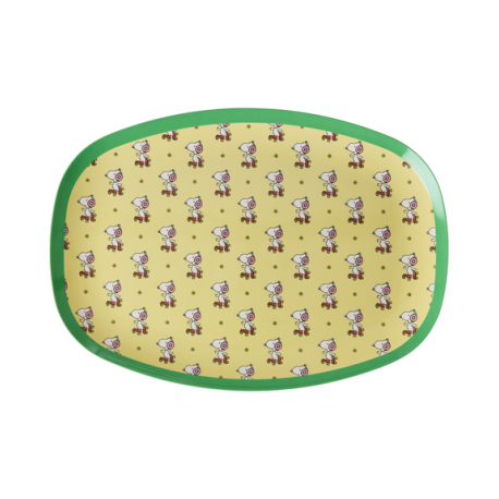 Rice Oval Plate Crème Snoopy Peanuts