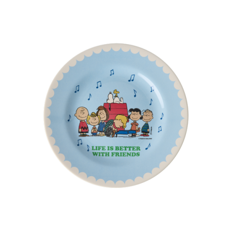 Rice Plate Soft Blue Snoopy Peanuts