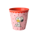 Rice Beker Pink Snoopy Peanuts