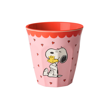 Rice Beker Pink Snoopy Peanuts