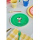 Rice Plate Green Snoopy Peanuts