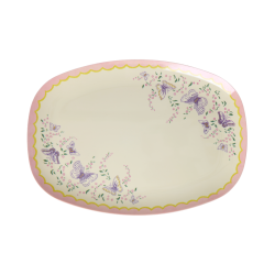 Rice Oval Plate Spread Your Wings
