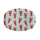Rice Oval Plate New Lobster